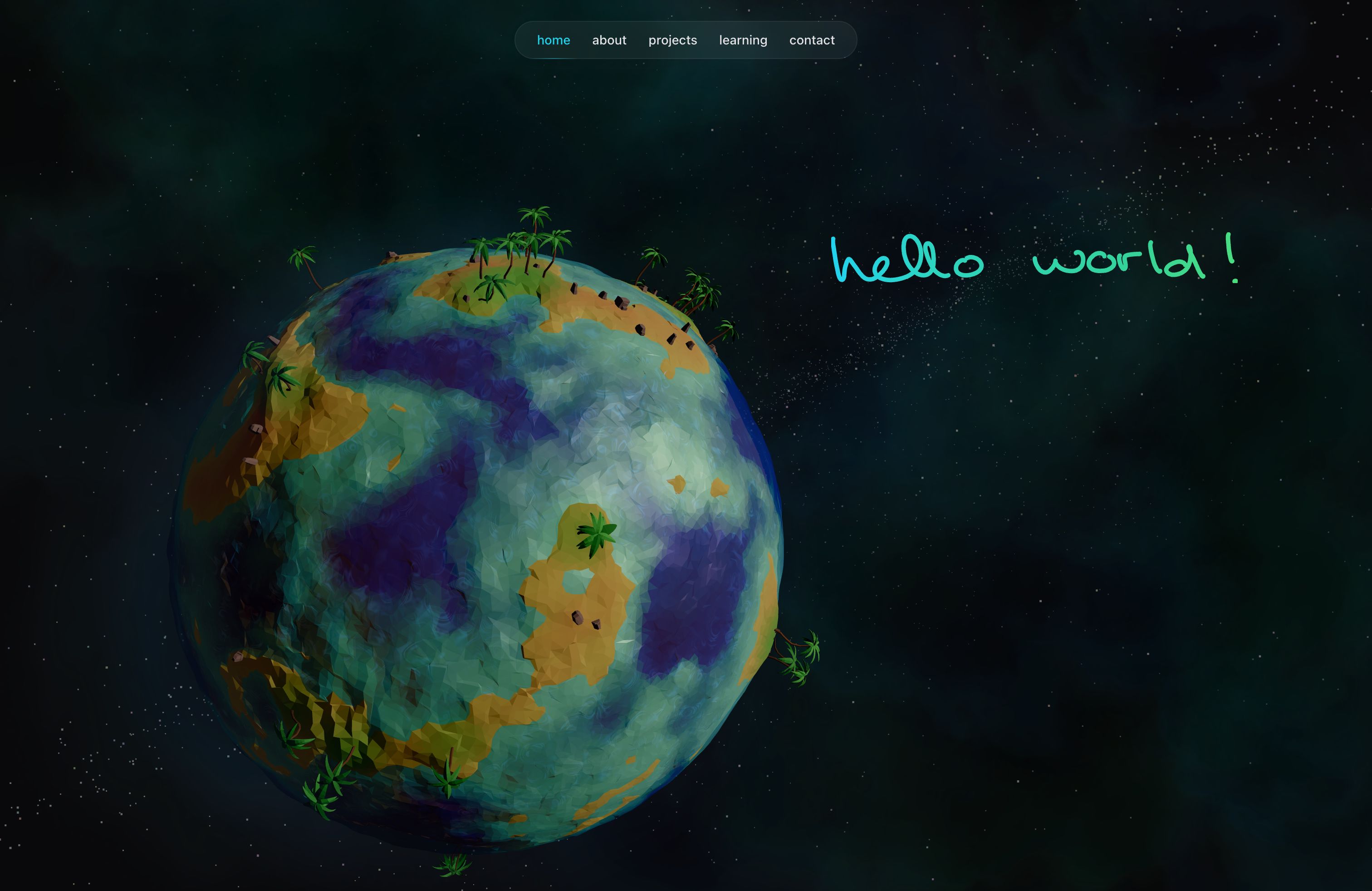 Screenshot of Florian's portfolio