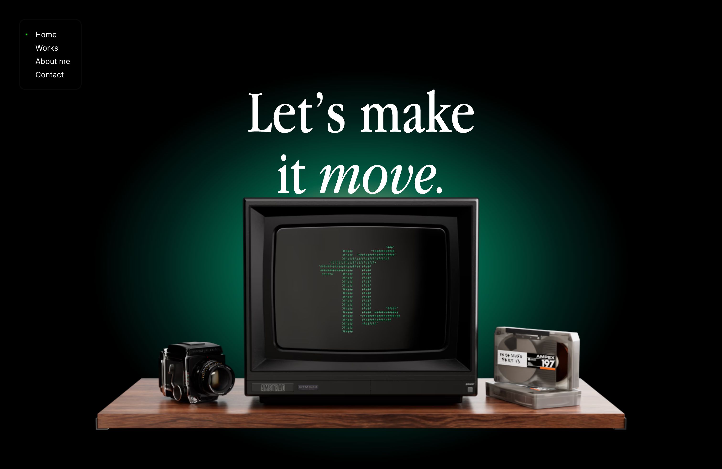 Screenshot of Thibaut Crépelle's portfolio